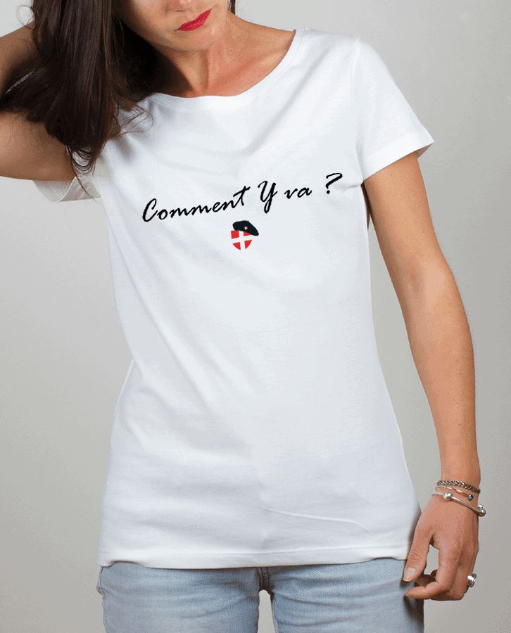 T shirt Femme Blanc Comment y va