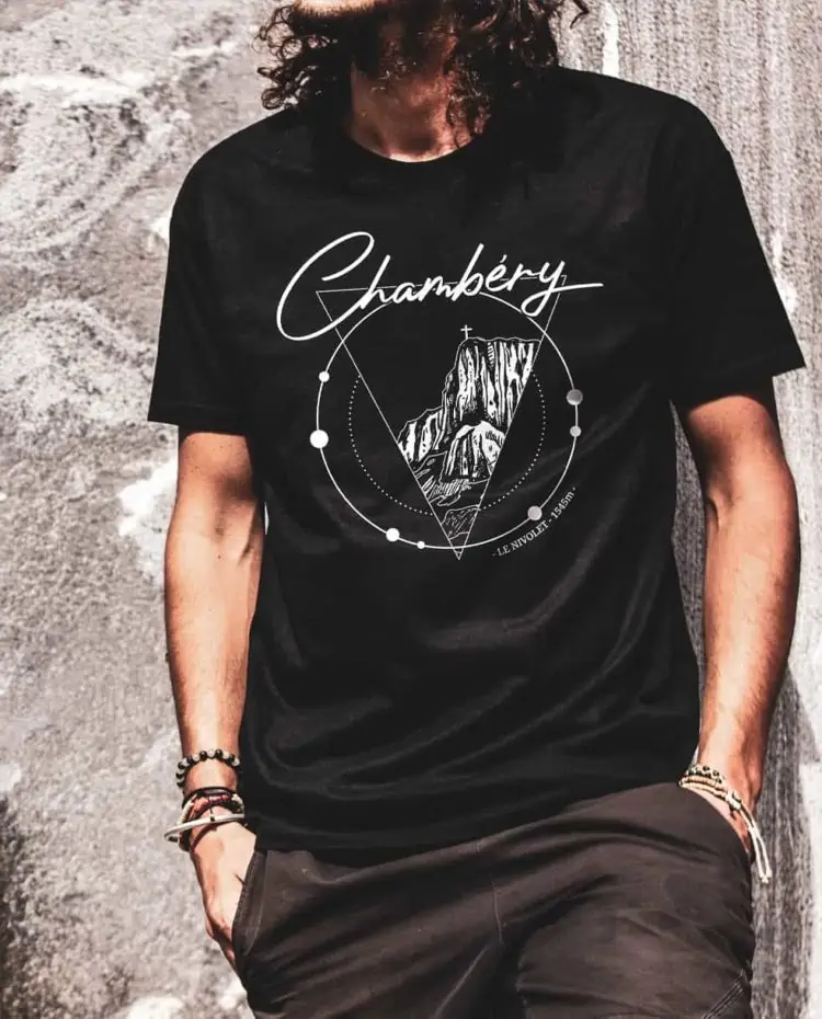 t shirt noir les savoyards chambery croix du nivolet