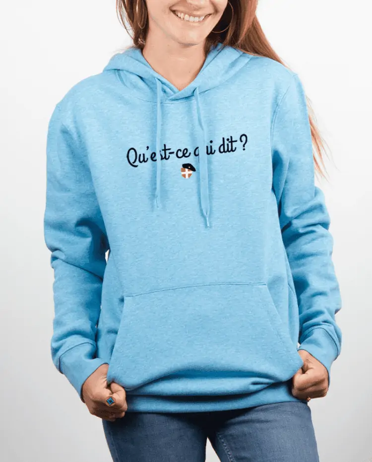Sweat Femme Bleu Ciel quest ce qui dit