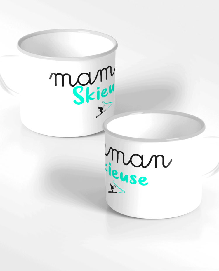 MUG EMAIL montagne maman Skieuse