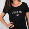 T shirt Femme Noir Skieur Pro