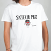 T shirt Homme Blanc Skieur Pro