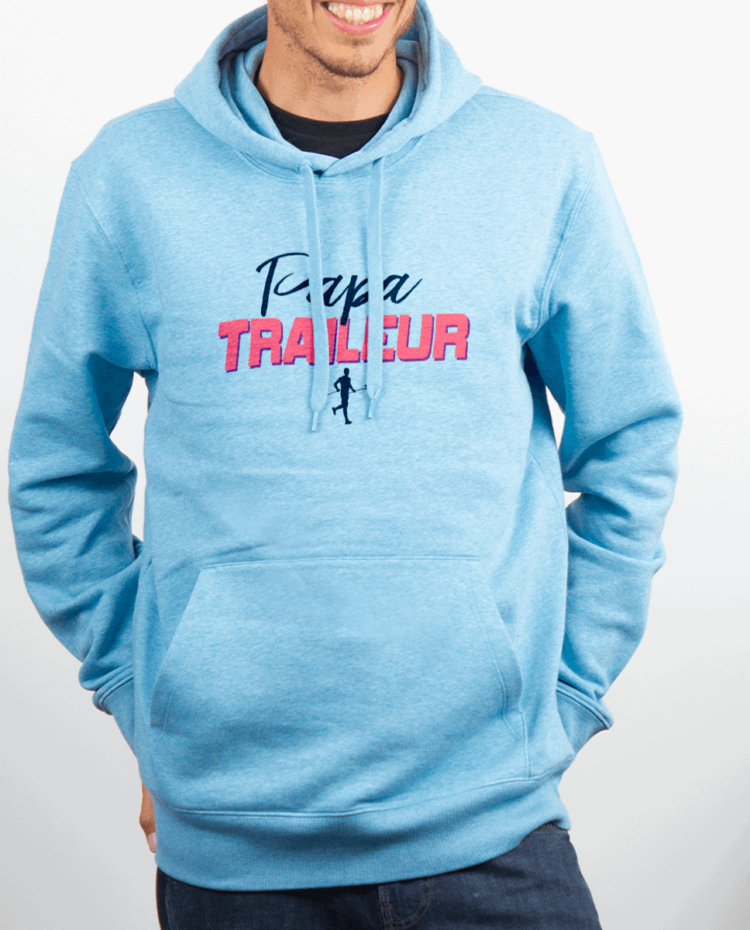 Sweat homme Bleu cie Papa traileur