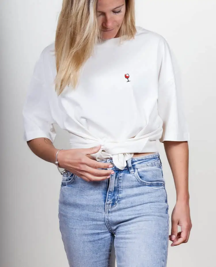 les savoyards t shirt Oversize Femme blanc 1