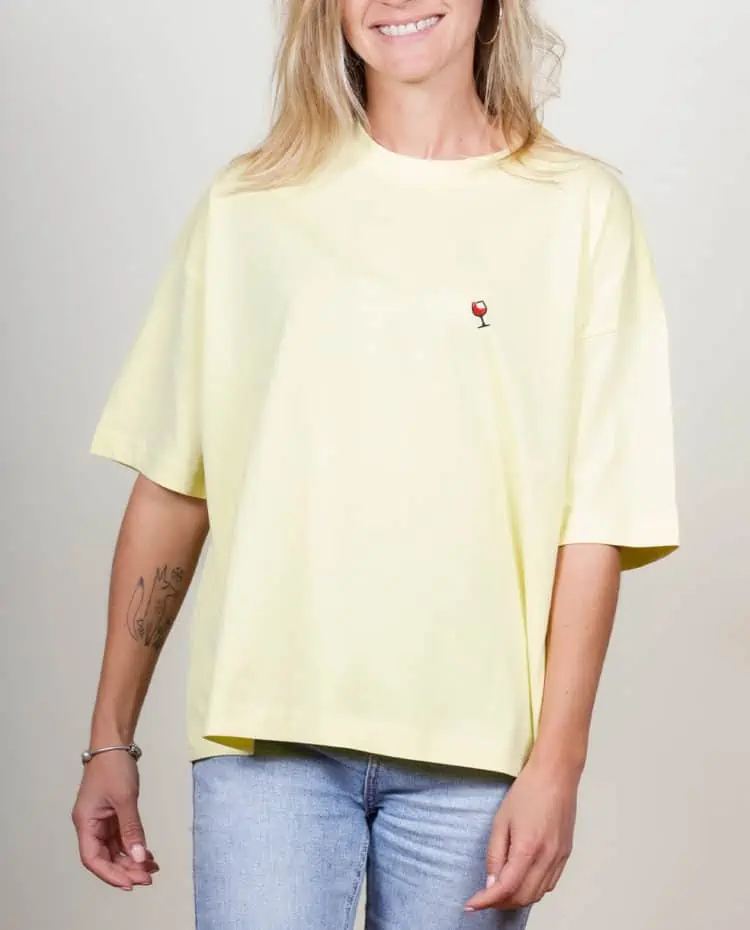 les savoyards t shirt Oversize Femme jaune
