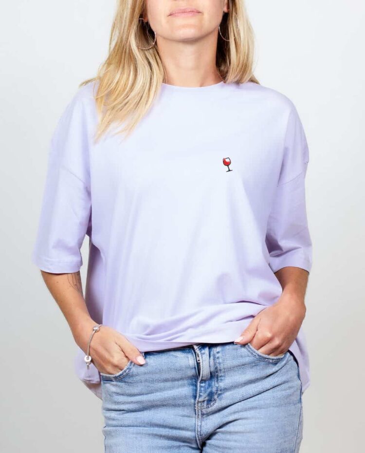 les savoyards t shirt Oversize Femme lilas