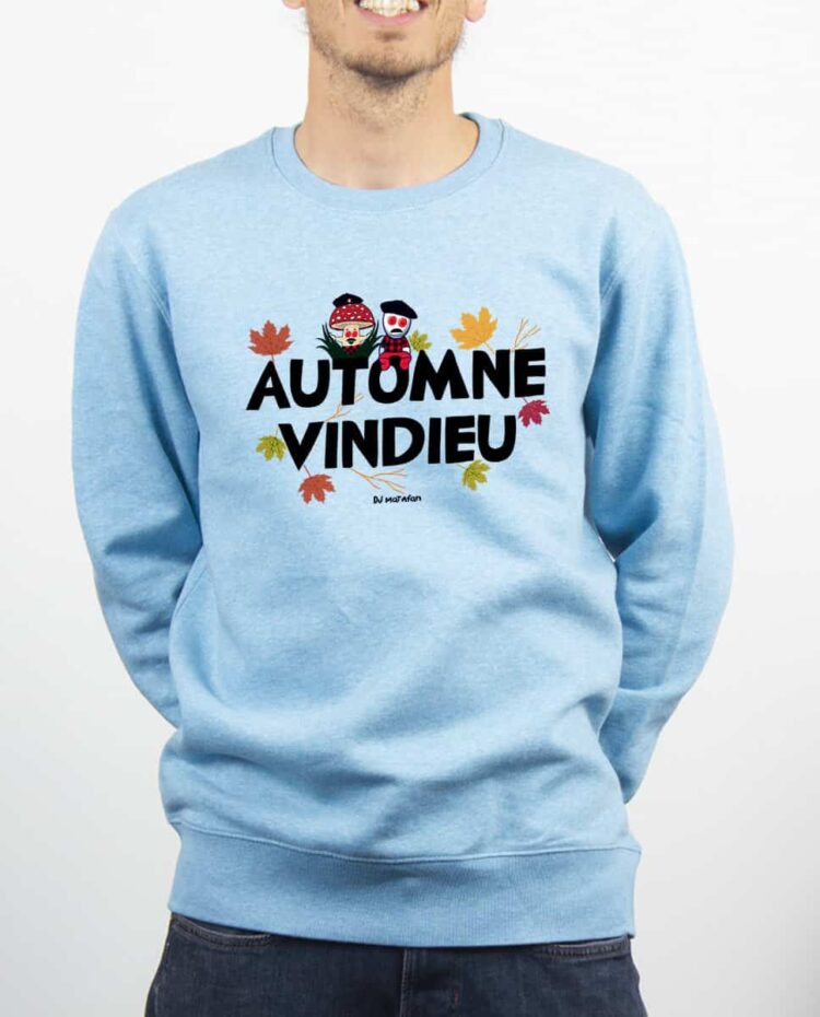 Pull Homme bleu ciel DJ Matafan Automne vindieu