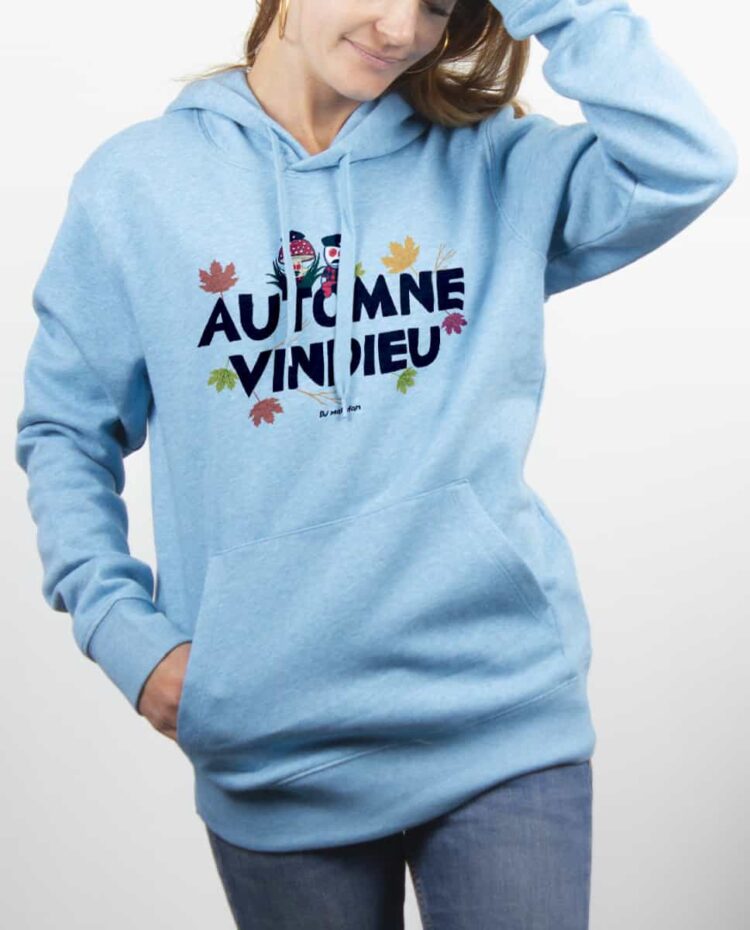 Sweat Femme Bleu Ciel DJ Matafan Automne vindieu