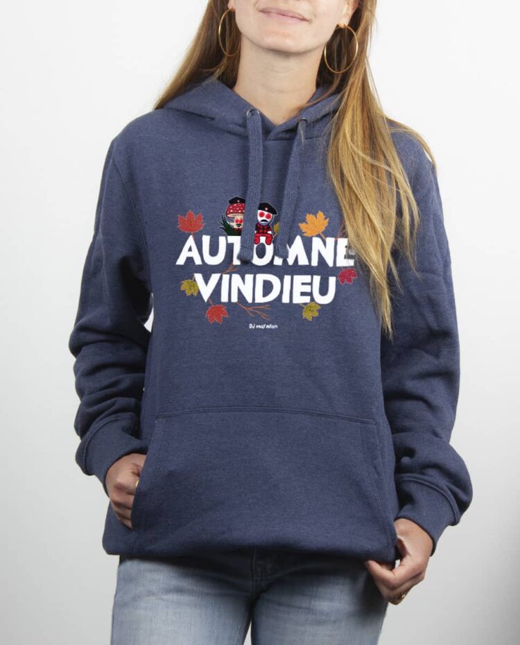 Sweat Femme Bleu Jean DJ Matafan Automne vindieu