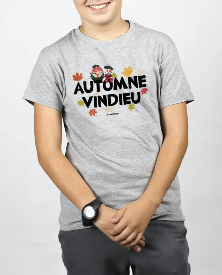 T SHIRT GARCON GRIS dj matafan automne vindieu