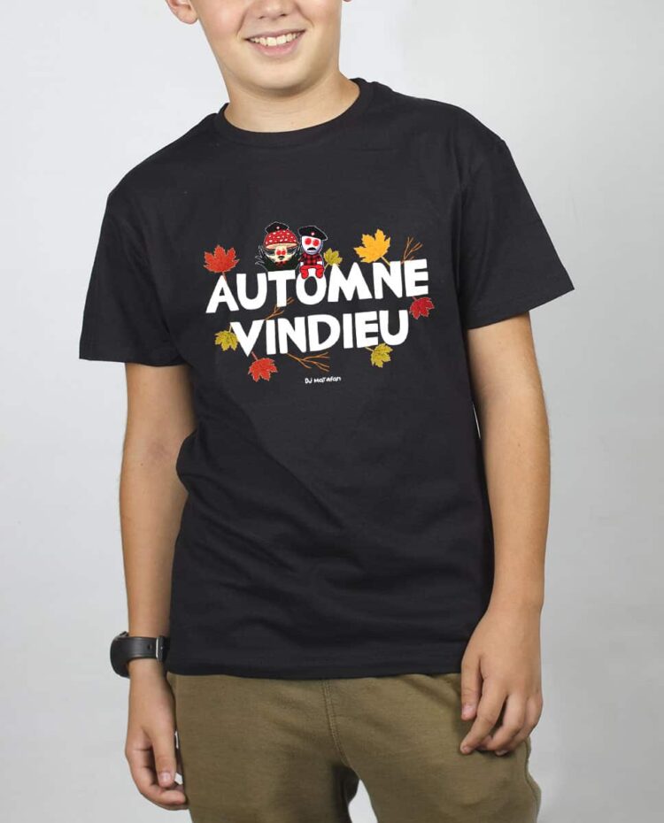 T SHIRT GARCON NOIR dj matafan automne vindieu