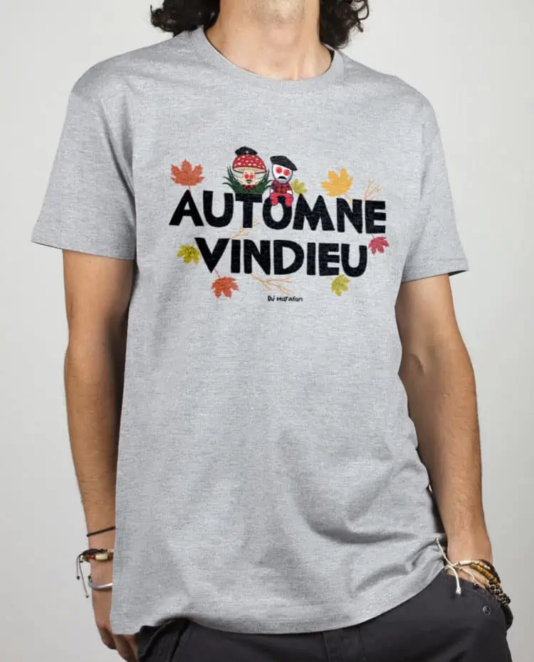 T shirt Homme Gris DJ Matafan Automne vindieu