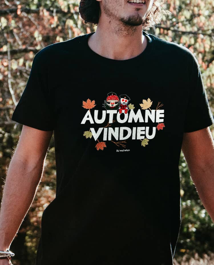 T shirt homme noir dj matafan automne vindieu 1