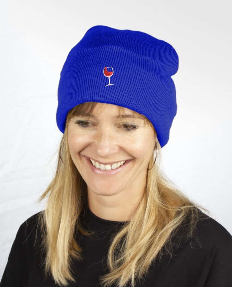 Bonnet Femme BLEU vin