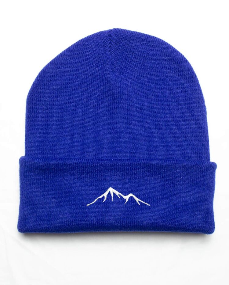 Bonnet bleu face MONTAGNE