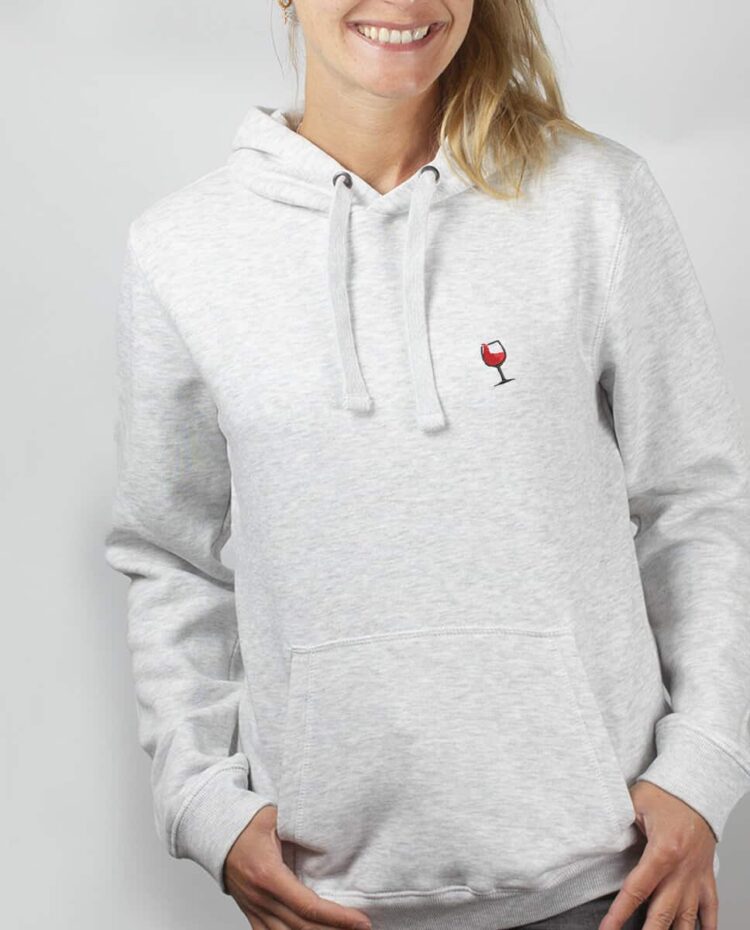 Sweat a capuche Femme blanc