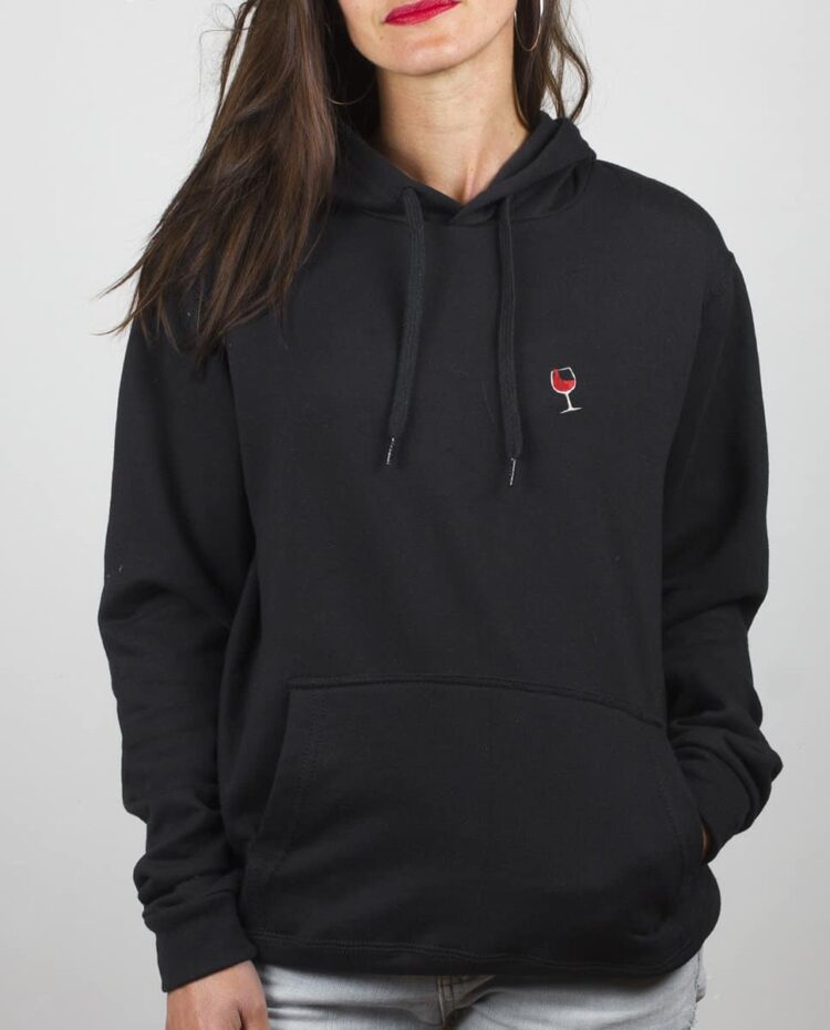 Sweat a capuche Femme noir