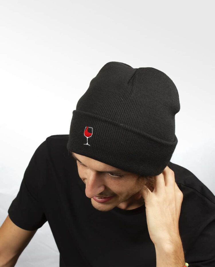 bonnet homme NOIR VIN