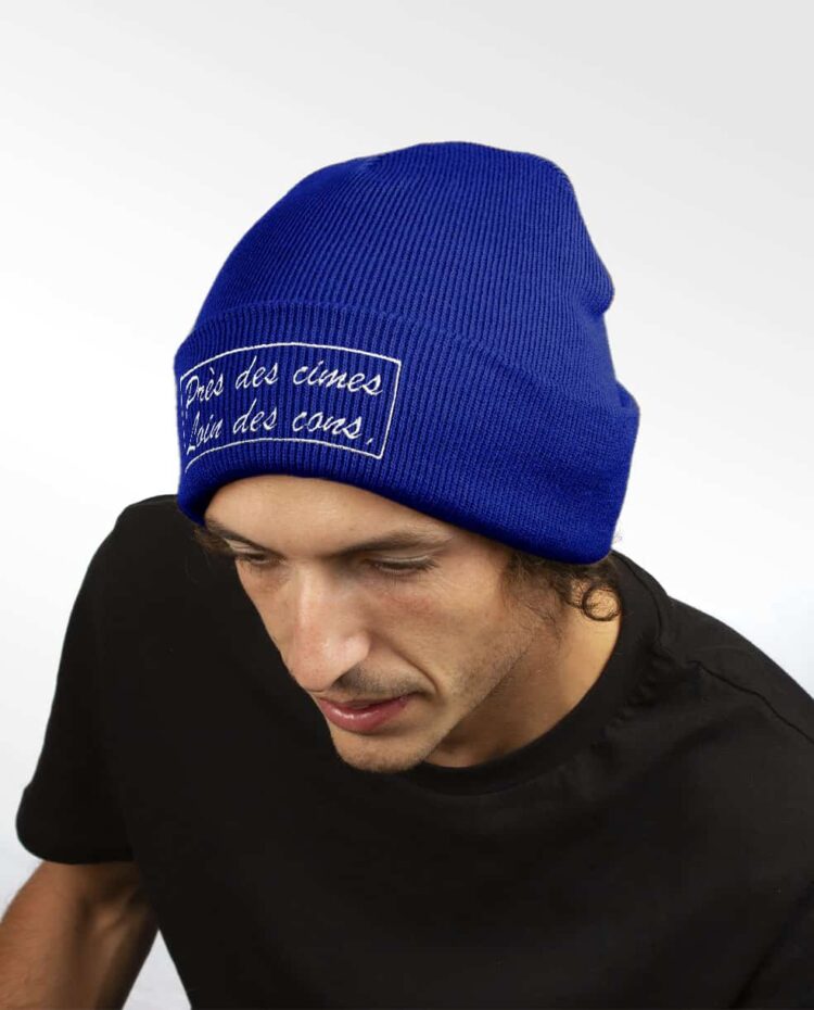 bonnet homme bleu