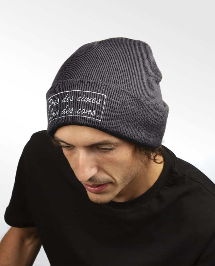 bonnet homme gris