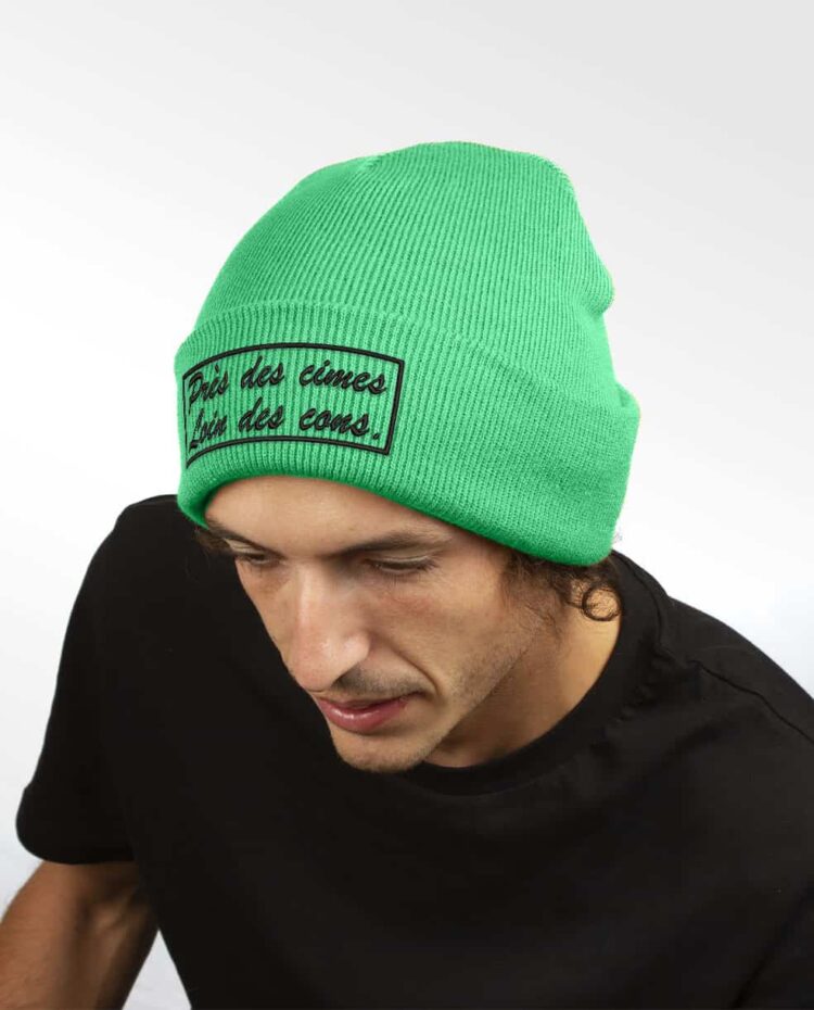 bonnet homme vert