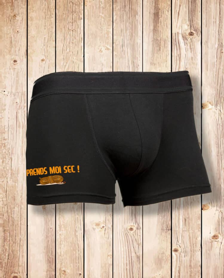 Boxer noir homme prends moi sec escalade 2