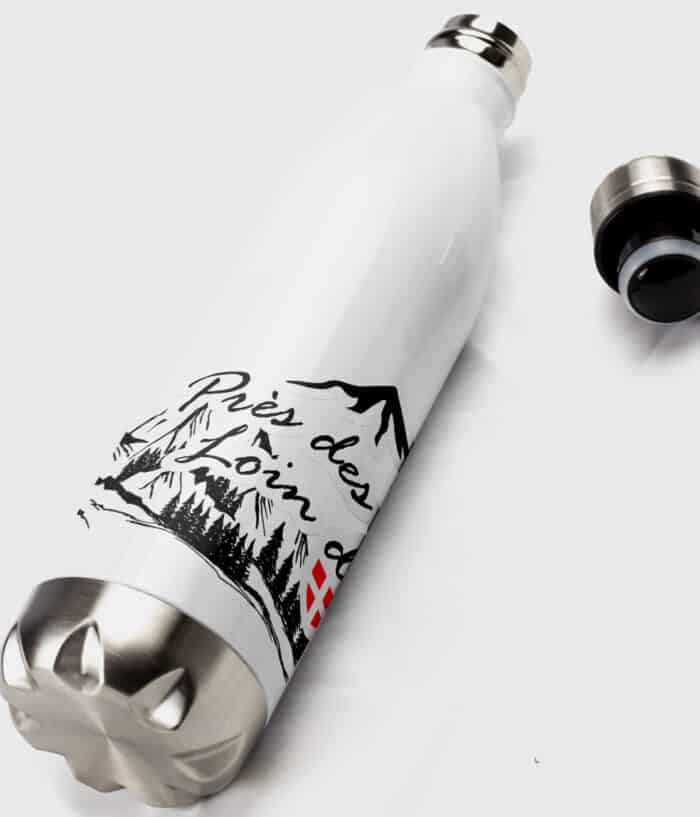Gourde inox recto pres des cimes 1