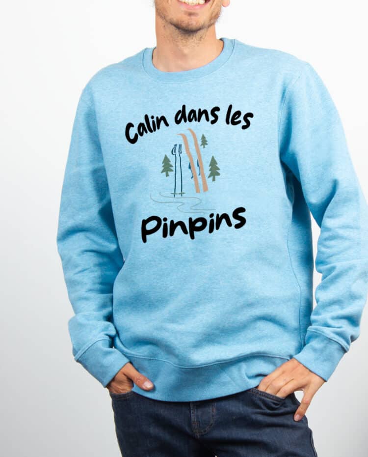 Pull Homme Bleu Ciel Calin dans les pinpins