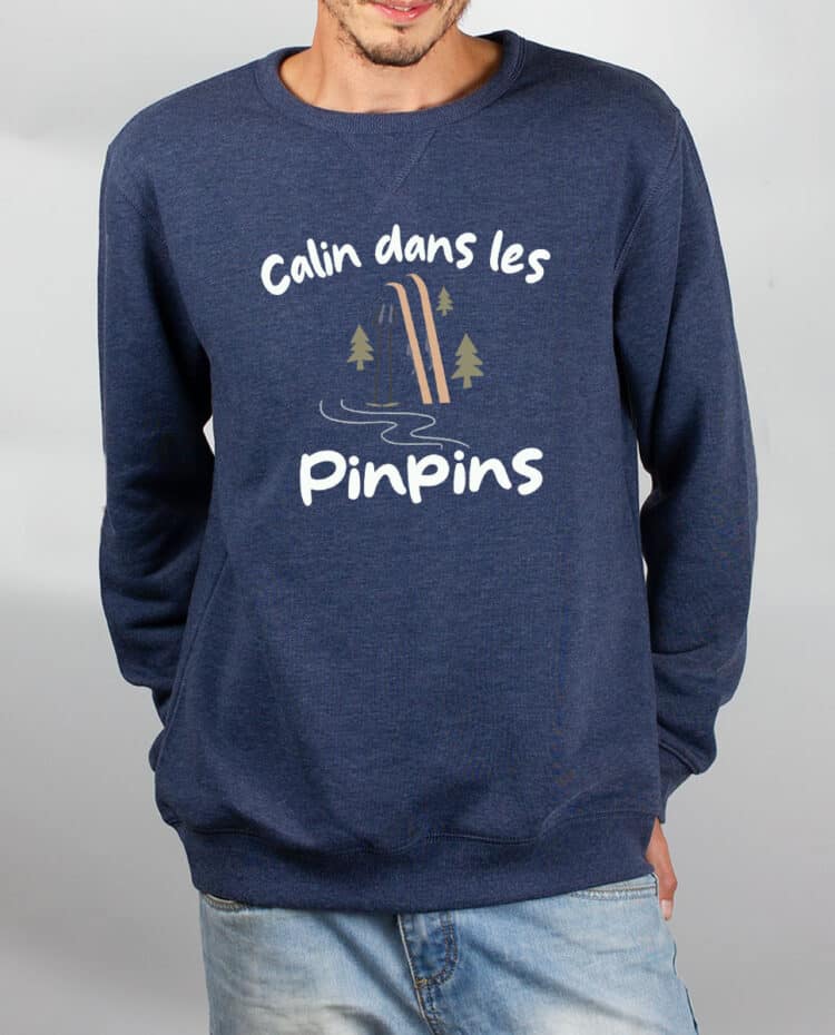 Pull Homme Bleu jean Calin dans les pinpins