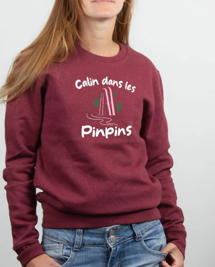 Pull femme Bordeau Calin dans les pinpins