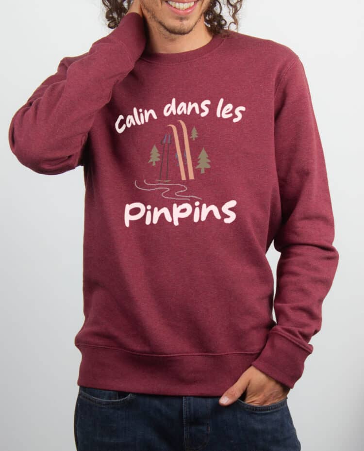 Pull homme Bordeau Calin dans les pinpins