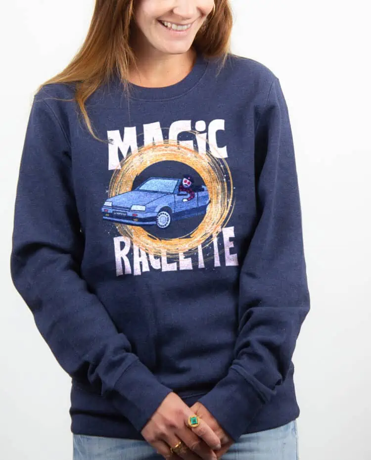 Pull Femme Bleu jean Magic Raclette