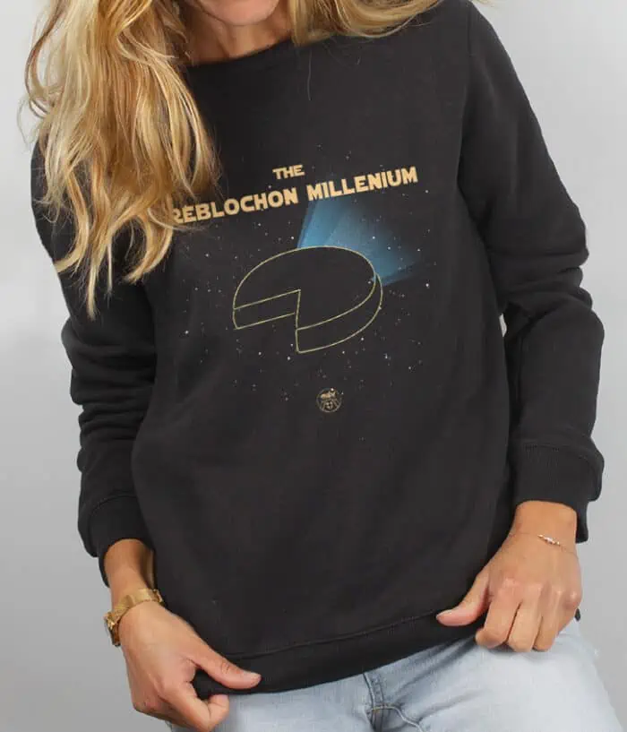 Pull Femme Noir THE REBLOCHON MILLENIUM