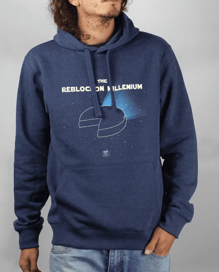 Sweat Homme Bleu Jean THE REBLOCHON MILLENIUM