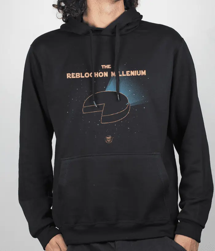 Sweat Homme Noir THE REBLOCHON MILLENIUM
