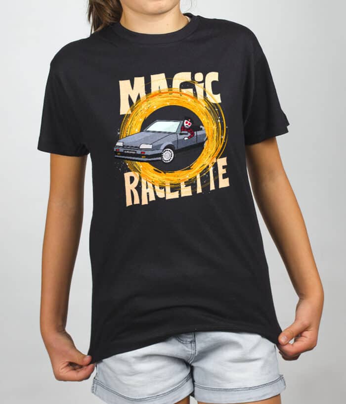 T SHIRT FILLE NOIR Magic Raclette