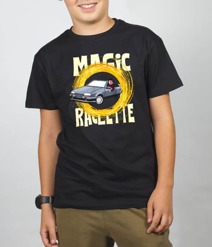 T SHIRT GARCON NOIR Magic Raclette