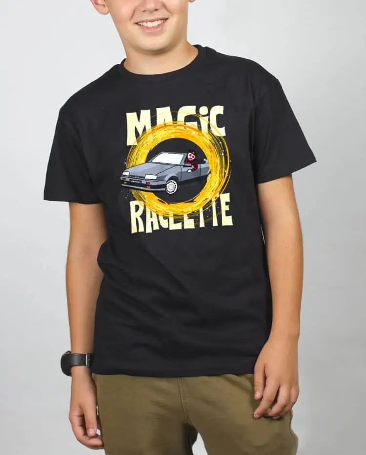 T SHIRT GARCON NOIR Magic Raclette