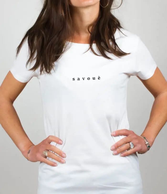 T shirt Femme Blanc savoue
