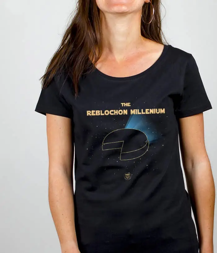 T shirt Femme Noir THE REBLOCHON MILLENIUM