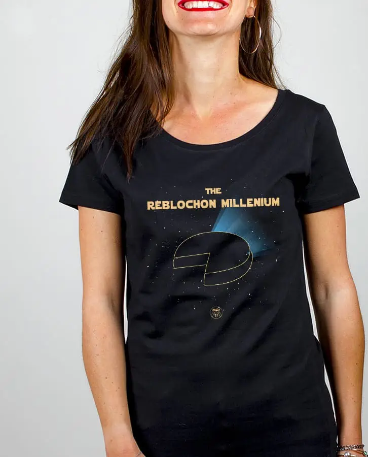 T shirt Femme Noir THE REBLOCHON MILLENIUM
