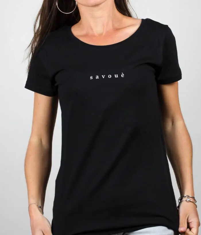 T shirt Femme Noir savoue