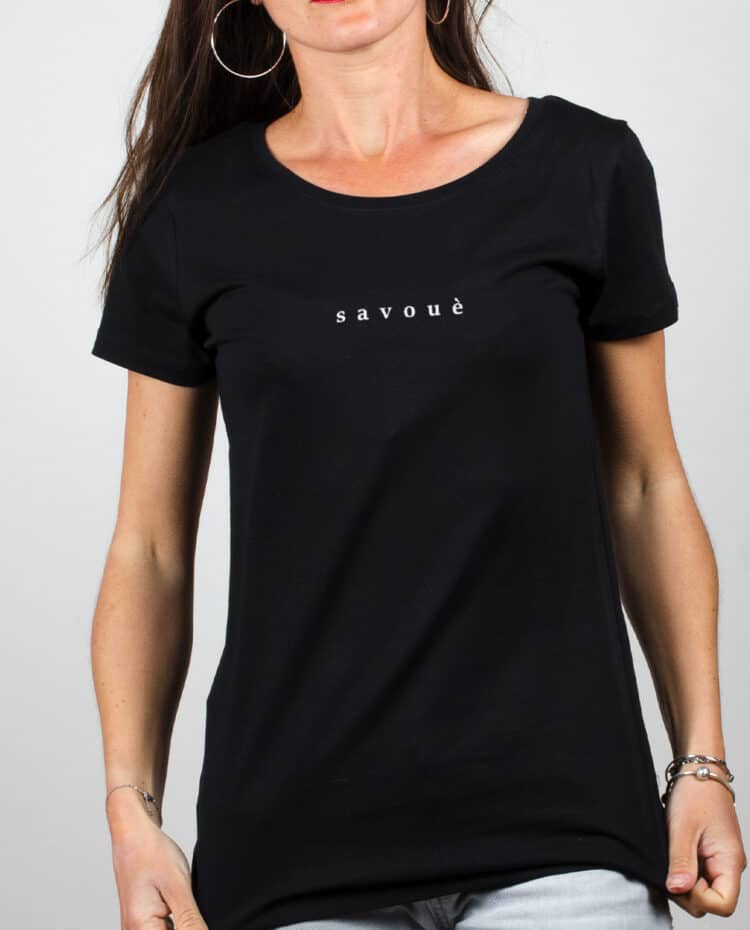 T shirt Femme Noir savoue