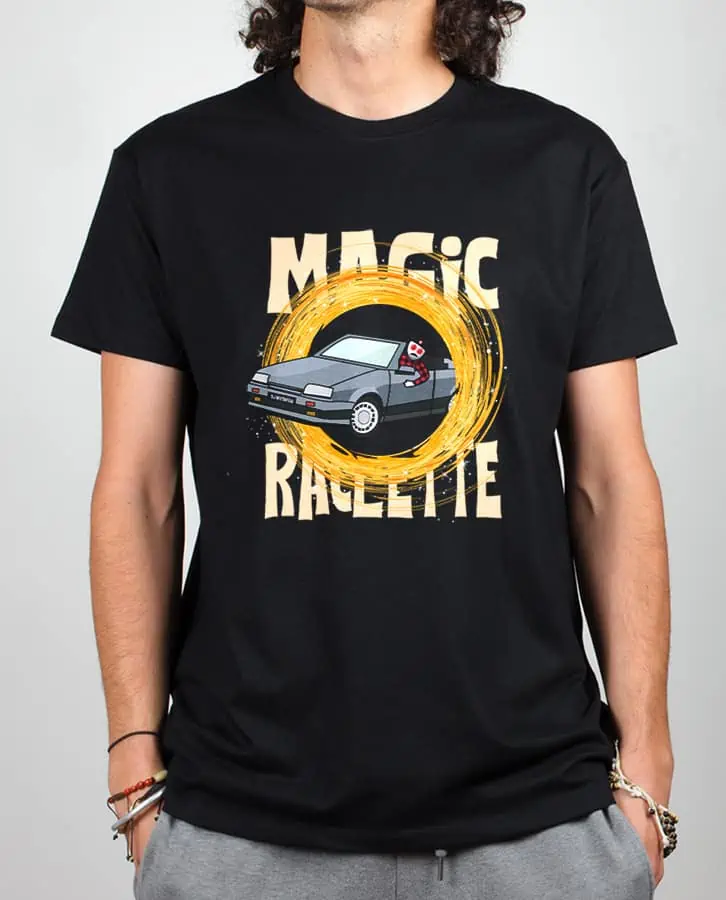 T shirt Homme Noir Magic Raclette