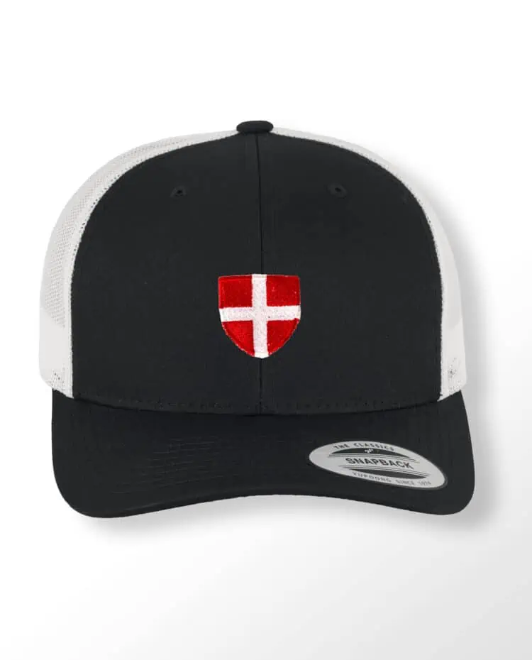 Casquette Trucker Black white Croix Savoie scaled