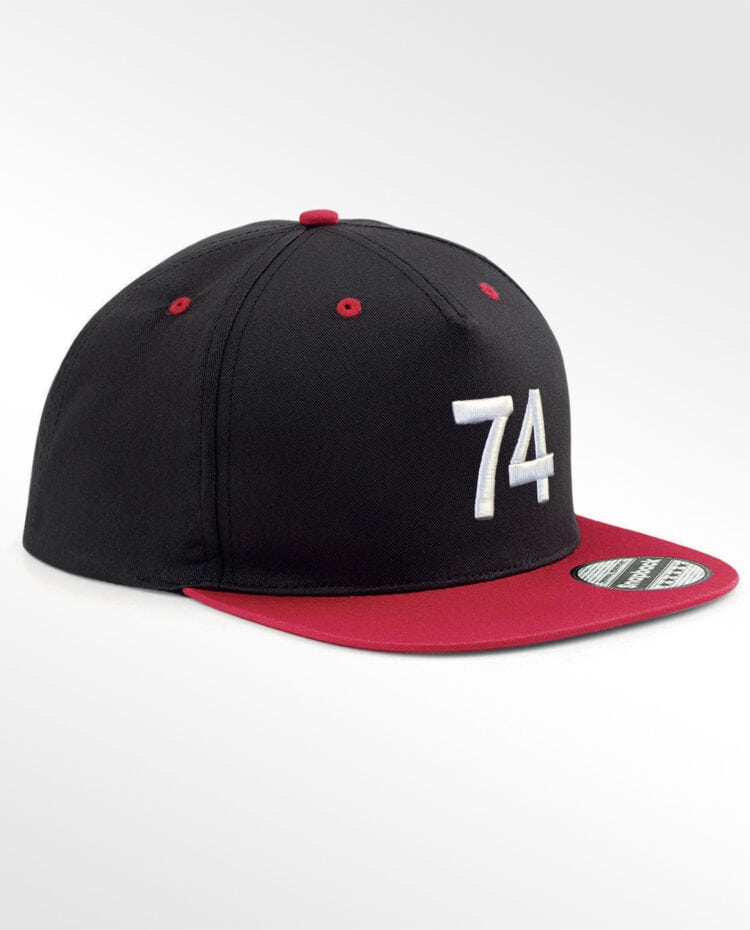 Casquette haute savoie Snapback Face rouge 74 scaled