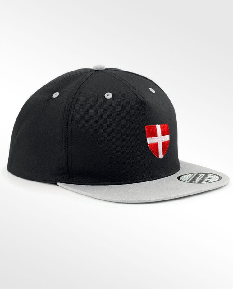 Casquette savoie Snapback Face Gris blason savoie brode scaled