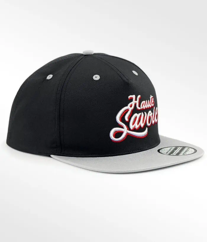 Casquette Snapback Face Gris Haute Savoie 3D
