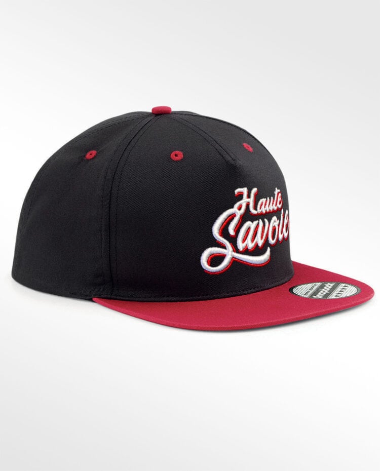 Casquette Snapback Face rouge Haute Savoie 3D scaled