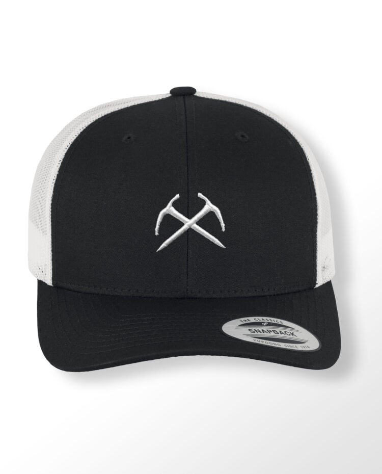 Casquette Trucker Black face Piolet alpiniste scaled